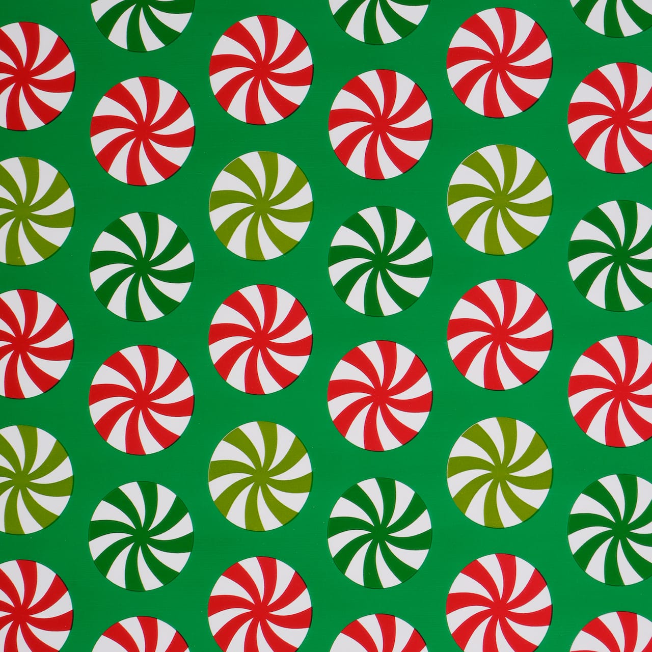 Green Peppermints Foil Premium Gift Wrap by Celebrate It™